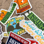 "Raised on Snacks And Civil Disobedience" Sticker