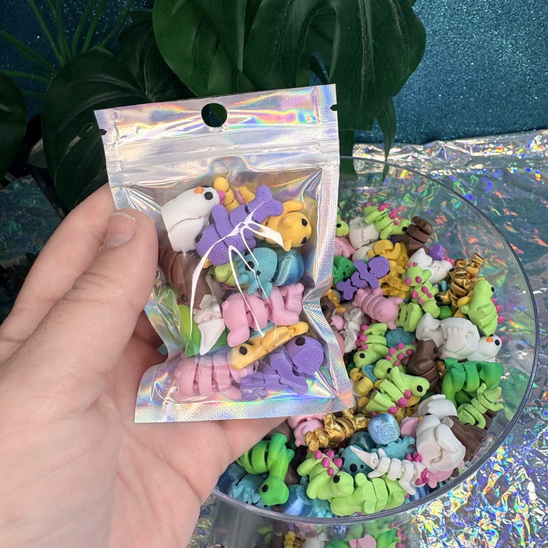 Bulk Mini 3D Printed Flexi Animals