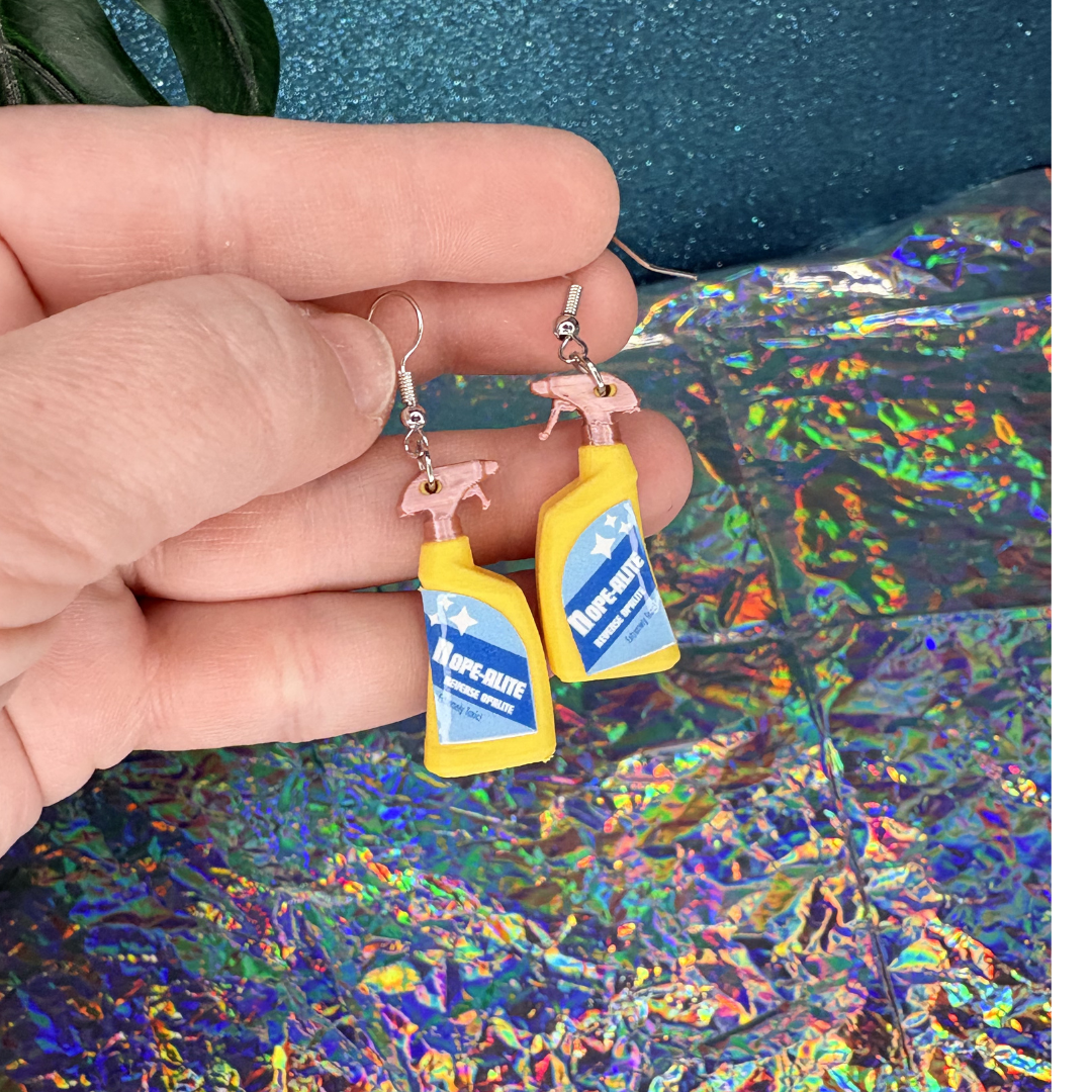 Opalite Bottle Dangle Earrings