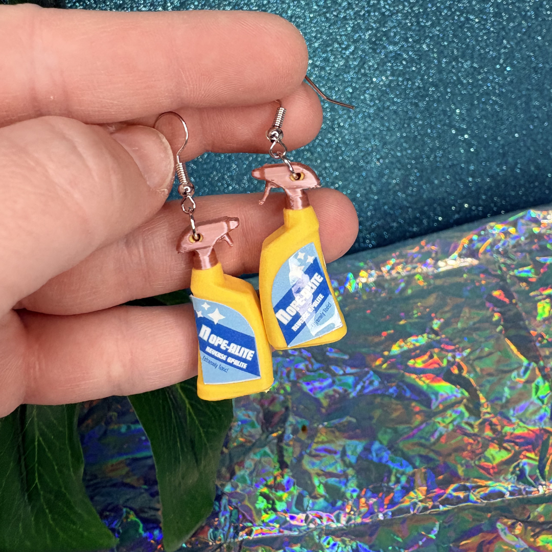 Nope-alite Bottle Dangle Earrings