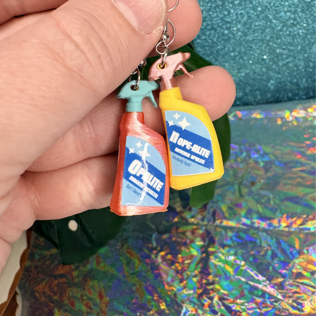 Opalite Bottle Dangle Earrings