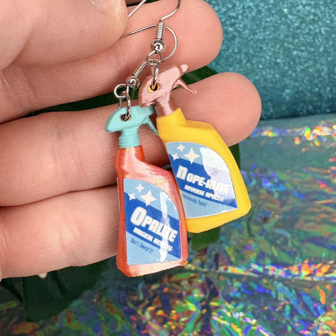 Opalite Bottle Dangle Earrings