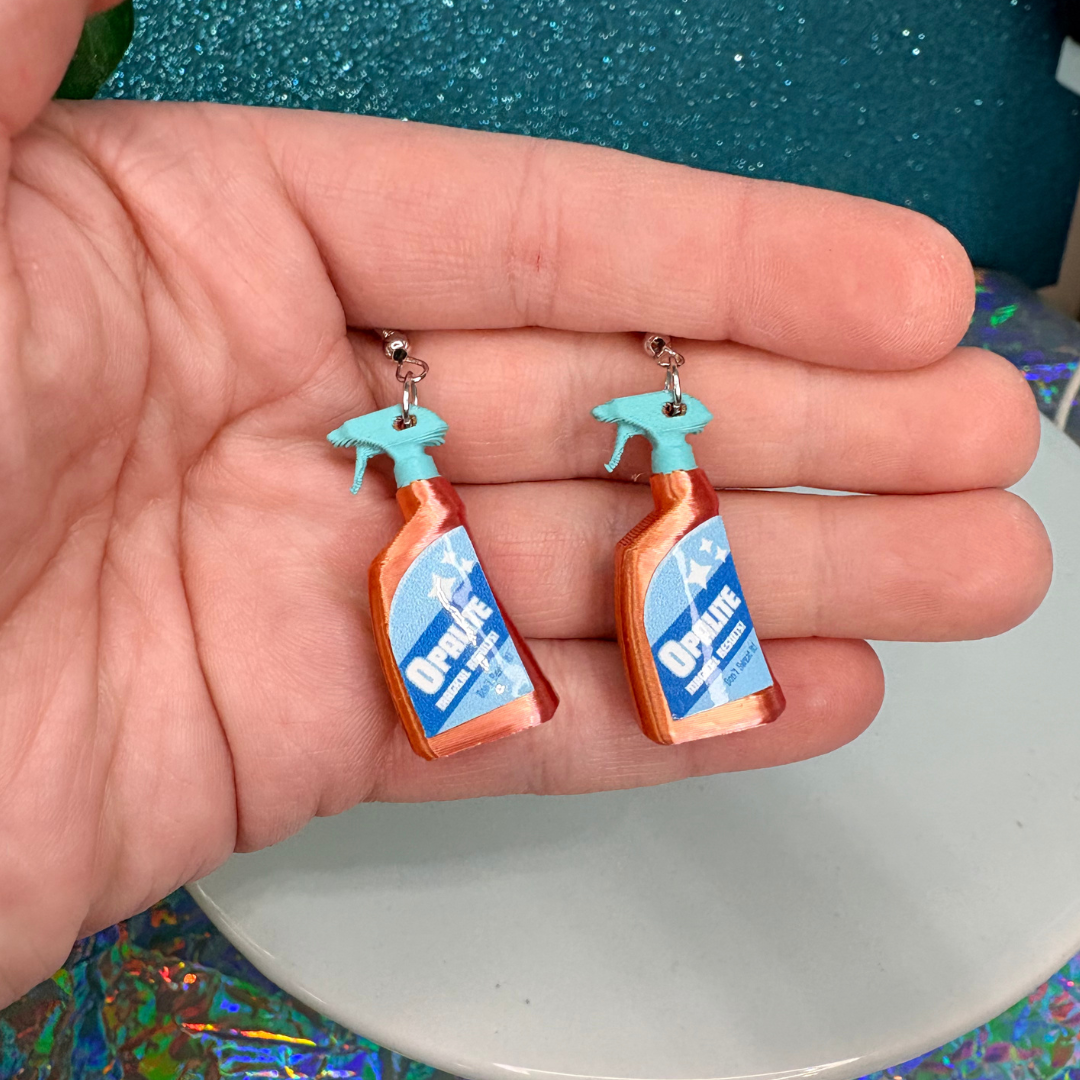 Opalite Bottle Dangle Earrings