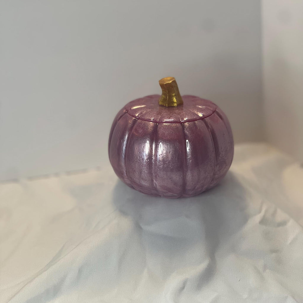Rose Pink Pumpkin Jar