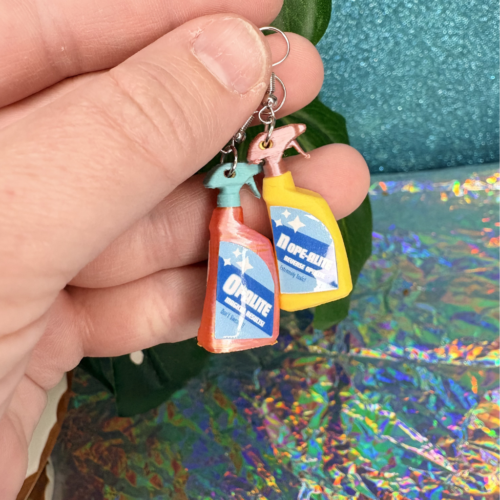 Opalite Bottle Dangle Earrings