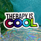 Therapy Is Cool Vinyl Sticker