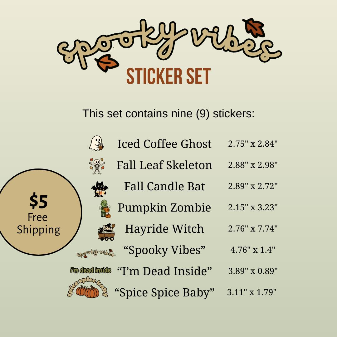 Halloween Cartoon Sticker Set