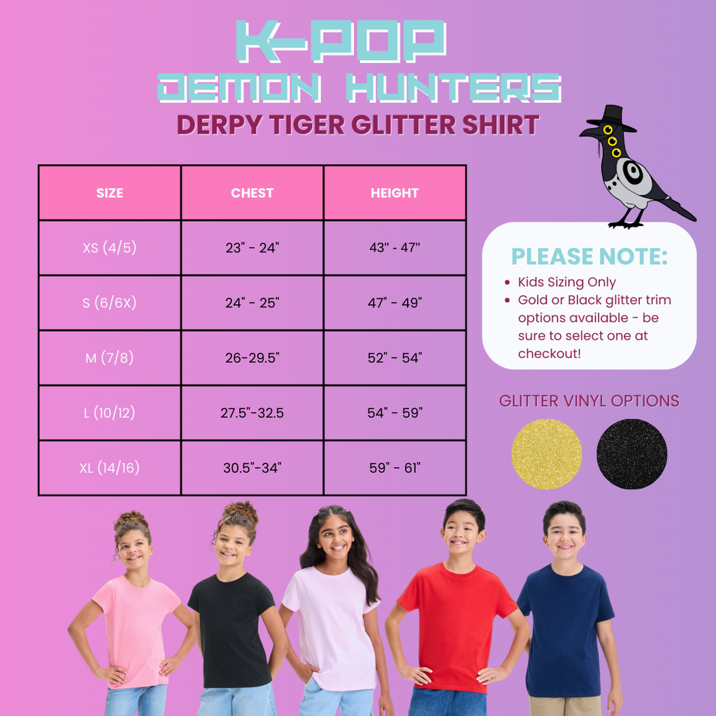 Kids Kpop Derpy Tiger Tee