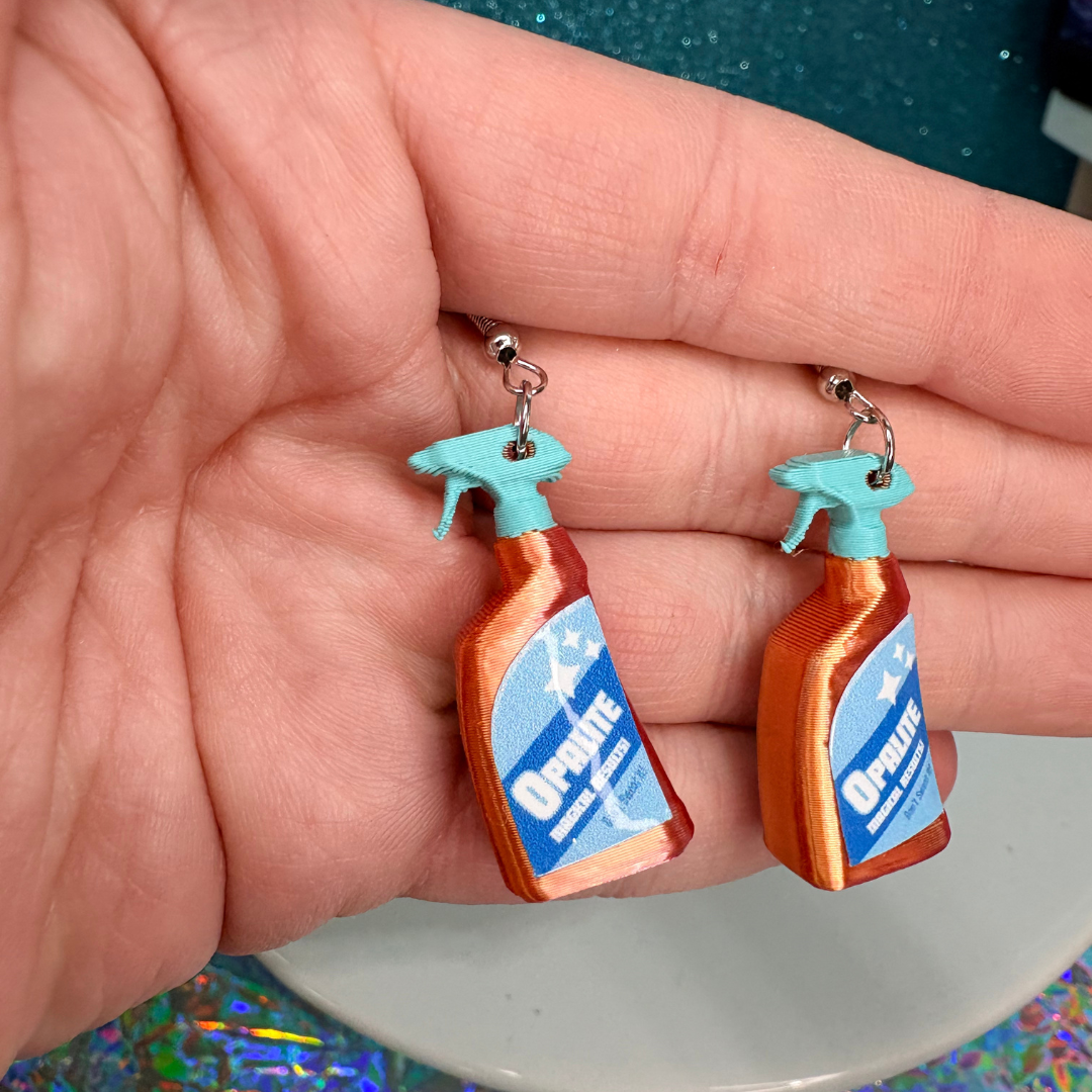 Opalite Bottle Dangle Earrings