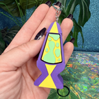 Lava Lamp Fidget Clicker Keychain