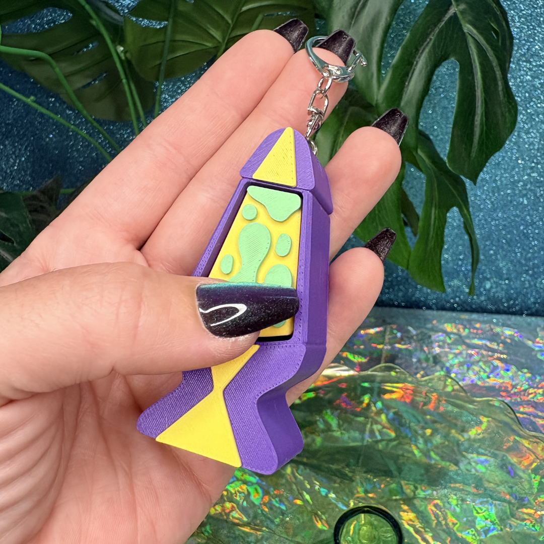 Lava Lamp Fidget Clicker Keychain