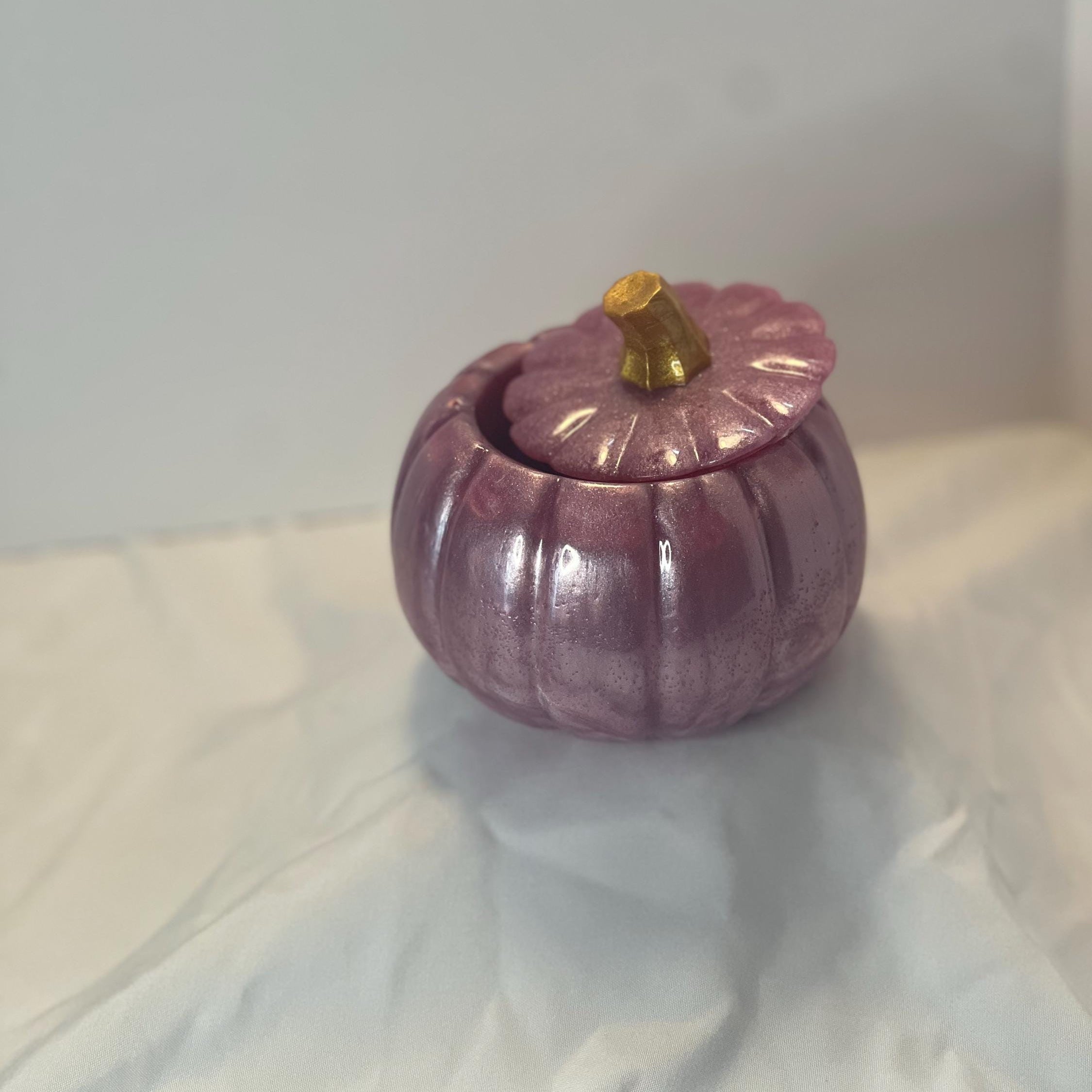 Rose Pink Pumpkin Jar