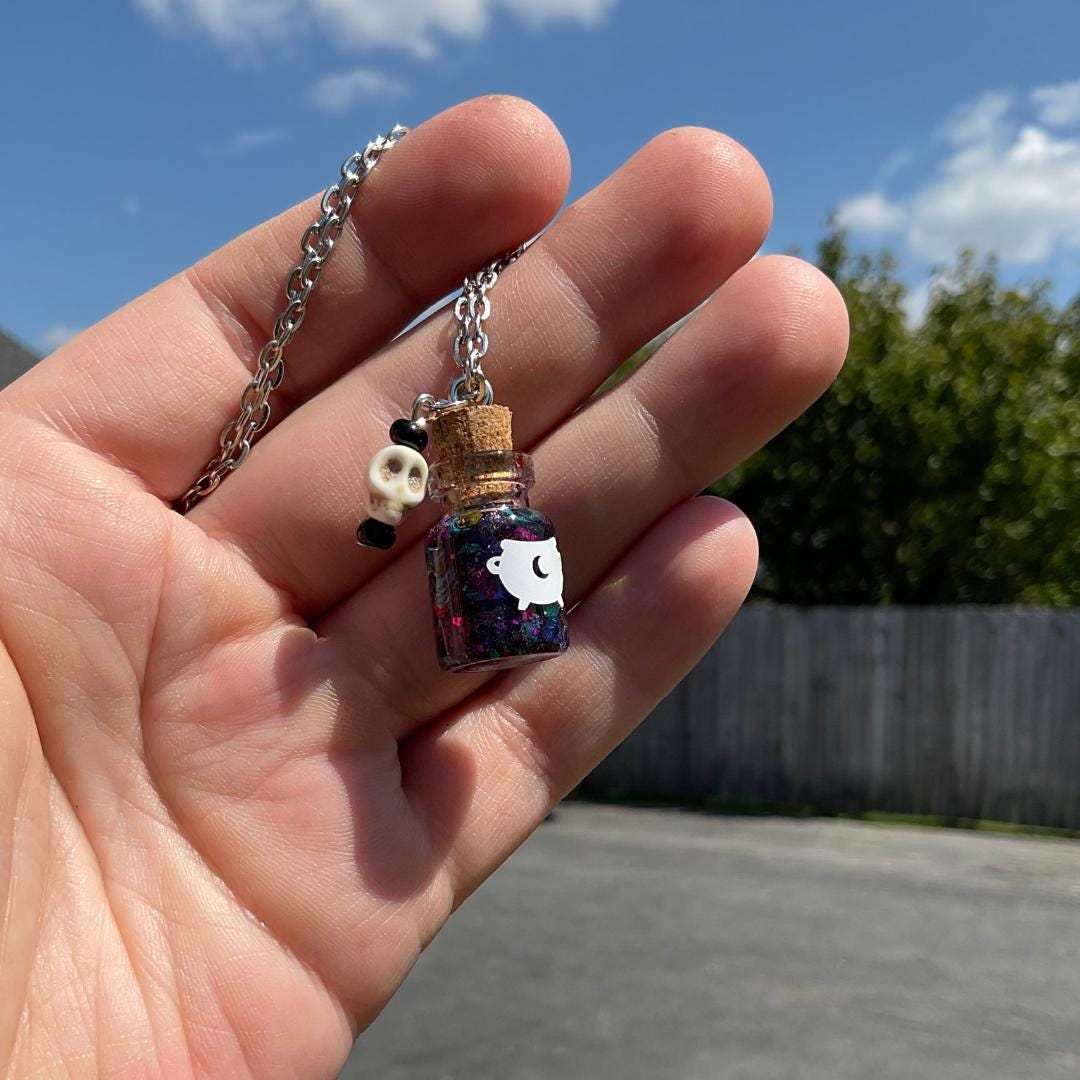 Halloween Potion Bottle Necklace