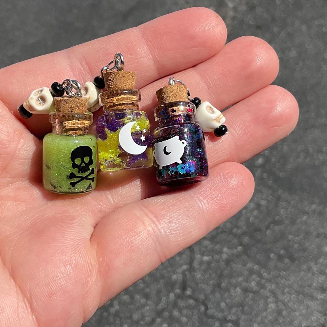 Halloween Potion Bottle Necklace