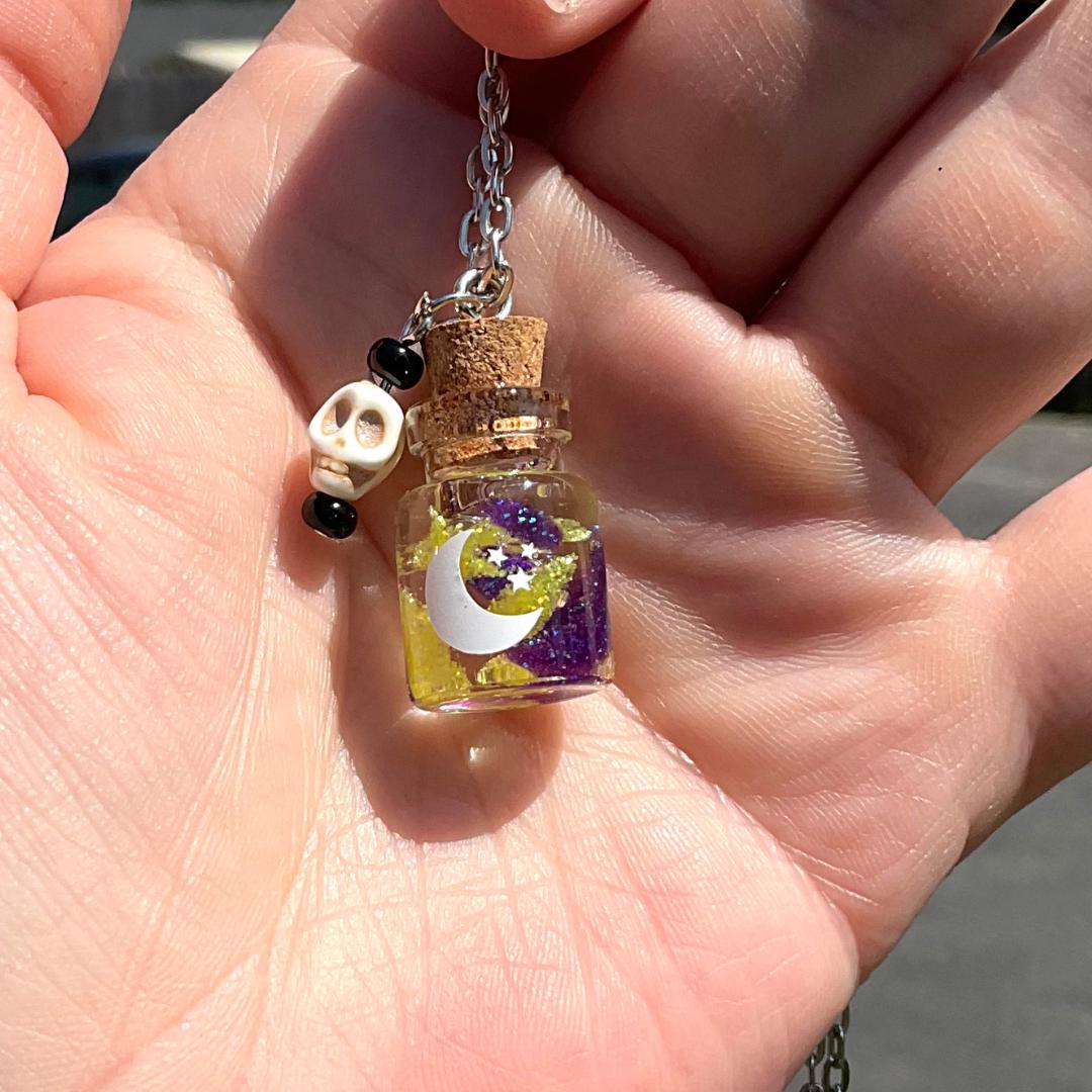 Halloween Potion Bottle Necklace