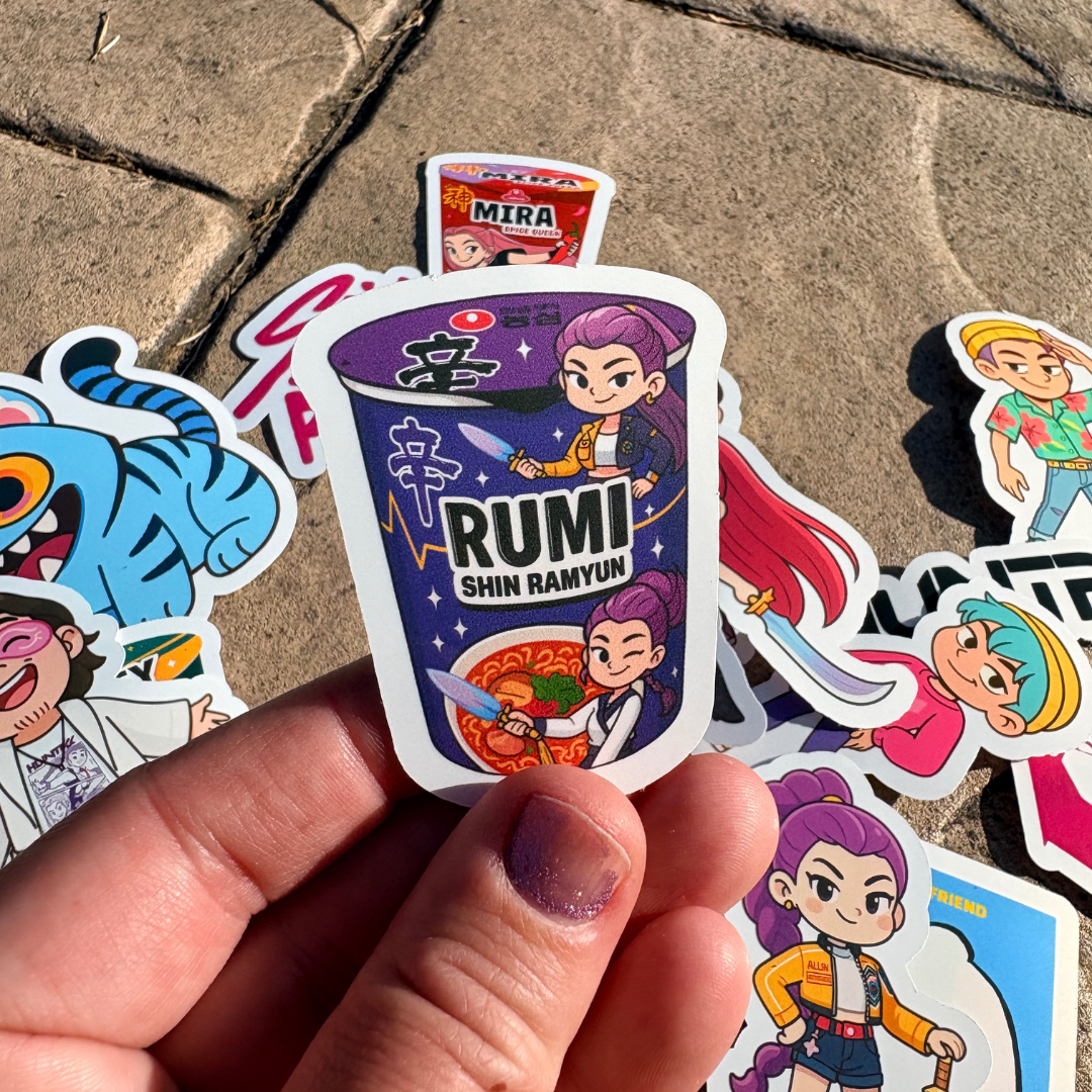 KPop Demon Hunters Inspired Stickers Set