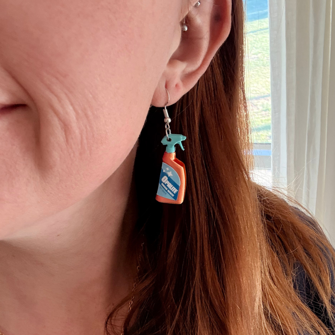 Opalite Bottle Dangle Earrings