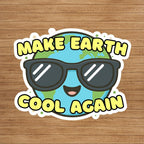 "Make Earth Cool Again" Sticker