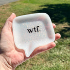 Glittery Funny Speech Bubble Tray