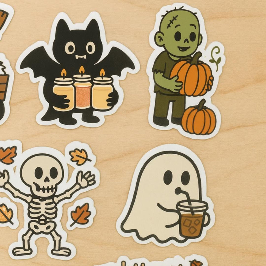 Halloween Cartoon Sticker Set