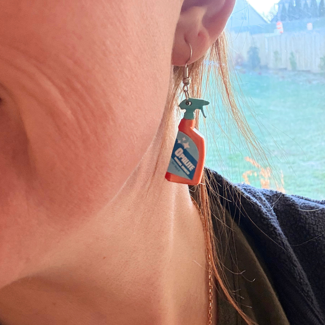 Opalite Bottle Dangle Earrings