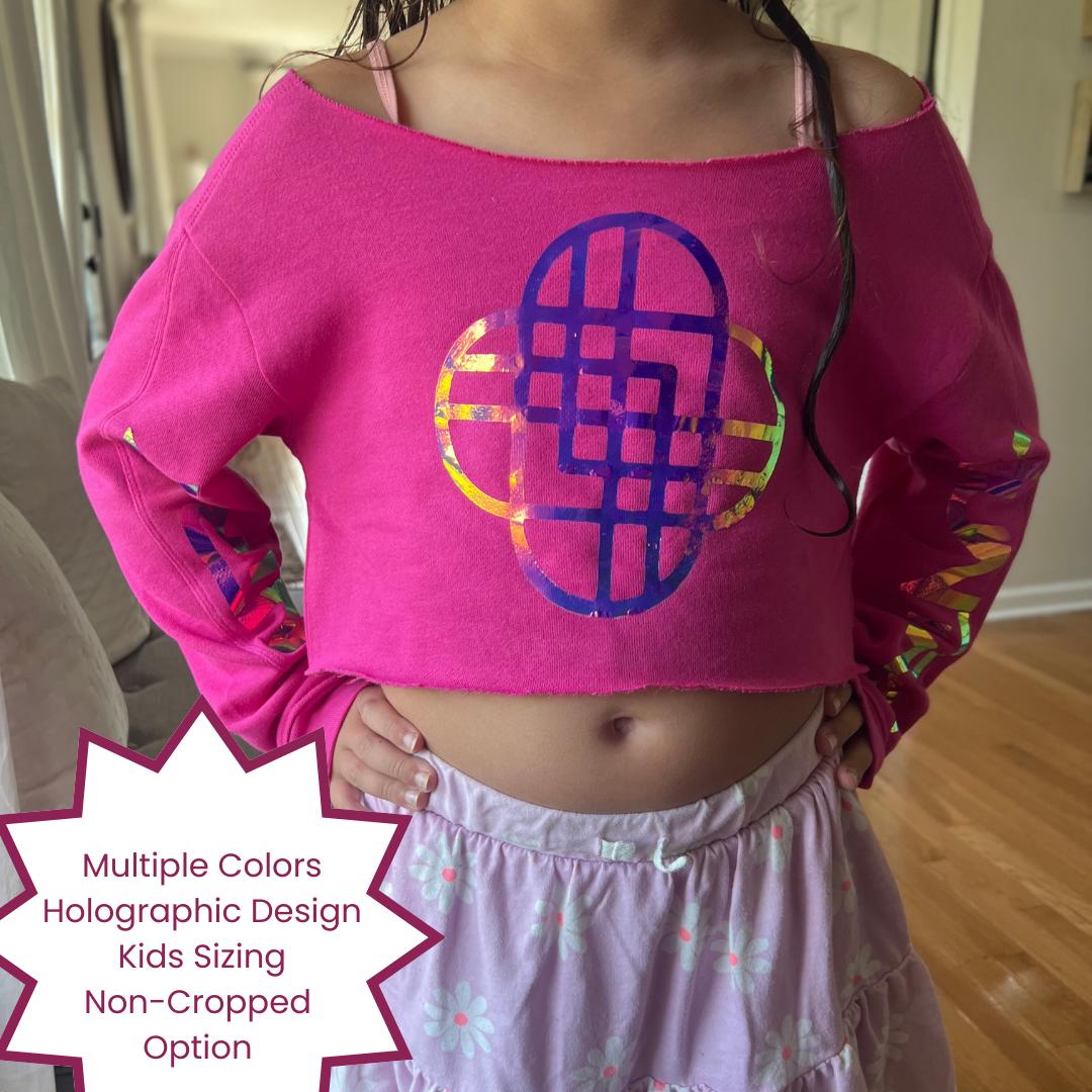 Kids Huntr/x Crop Sweatshirt