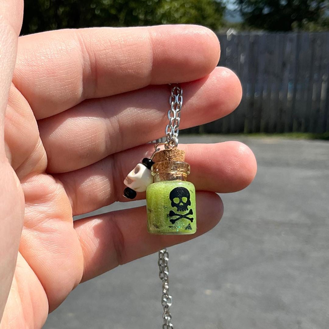 Halloween Potion Bottle Necklace