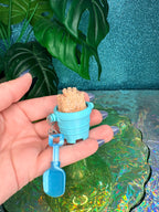 Sandcastle Pail Fidget Clicker Keychain