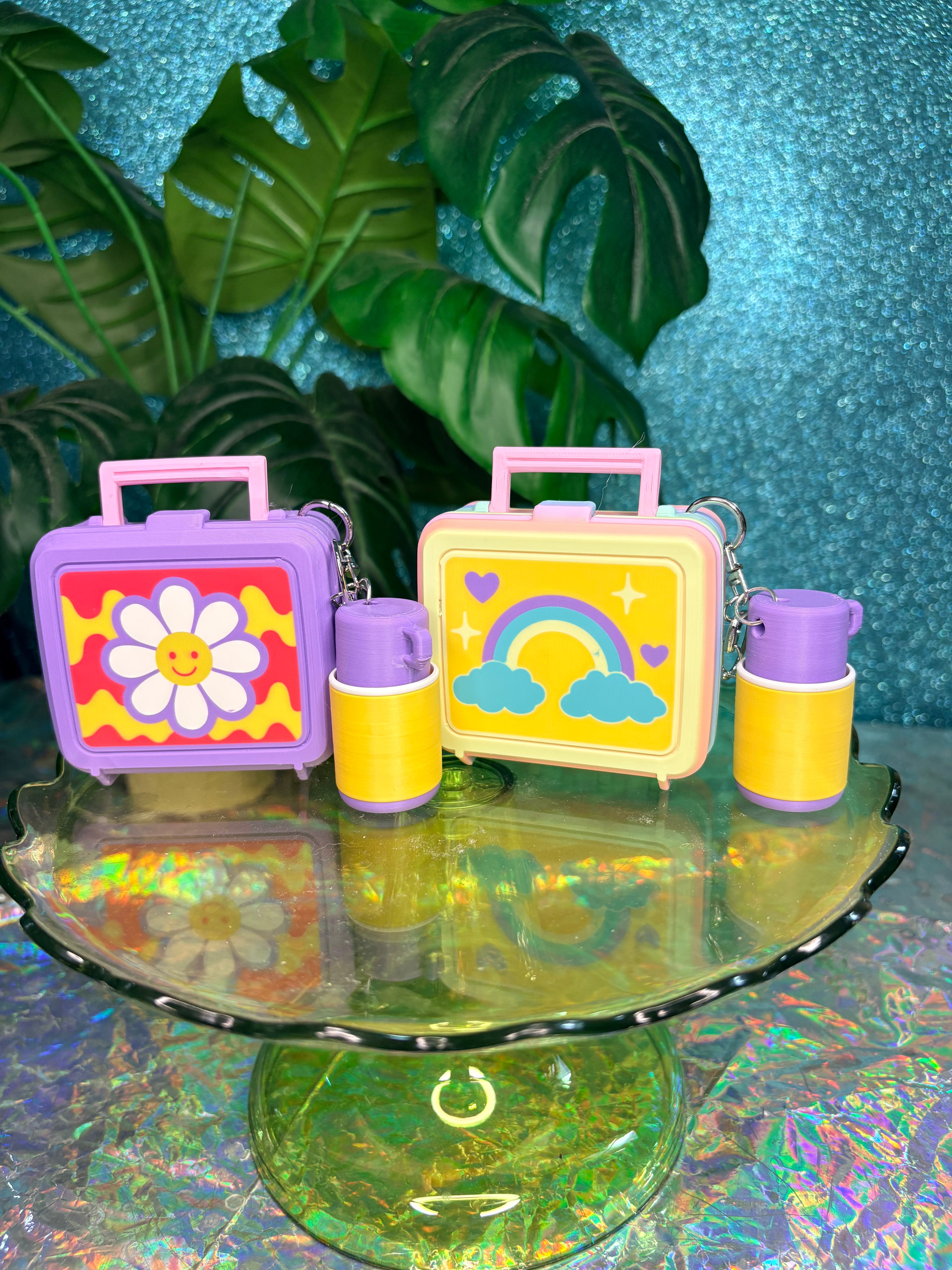 Retro Lunchbox Multi Clicker Keychain