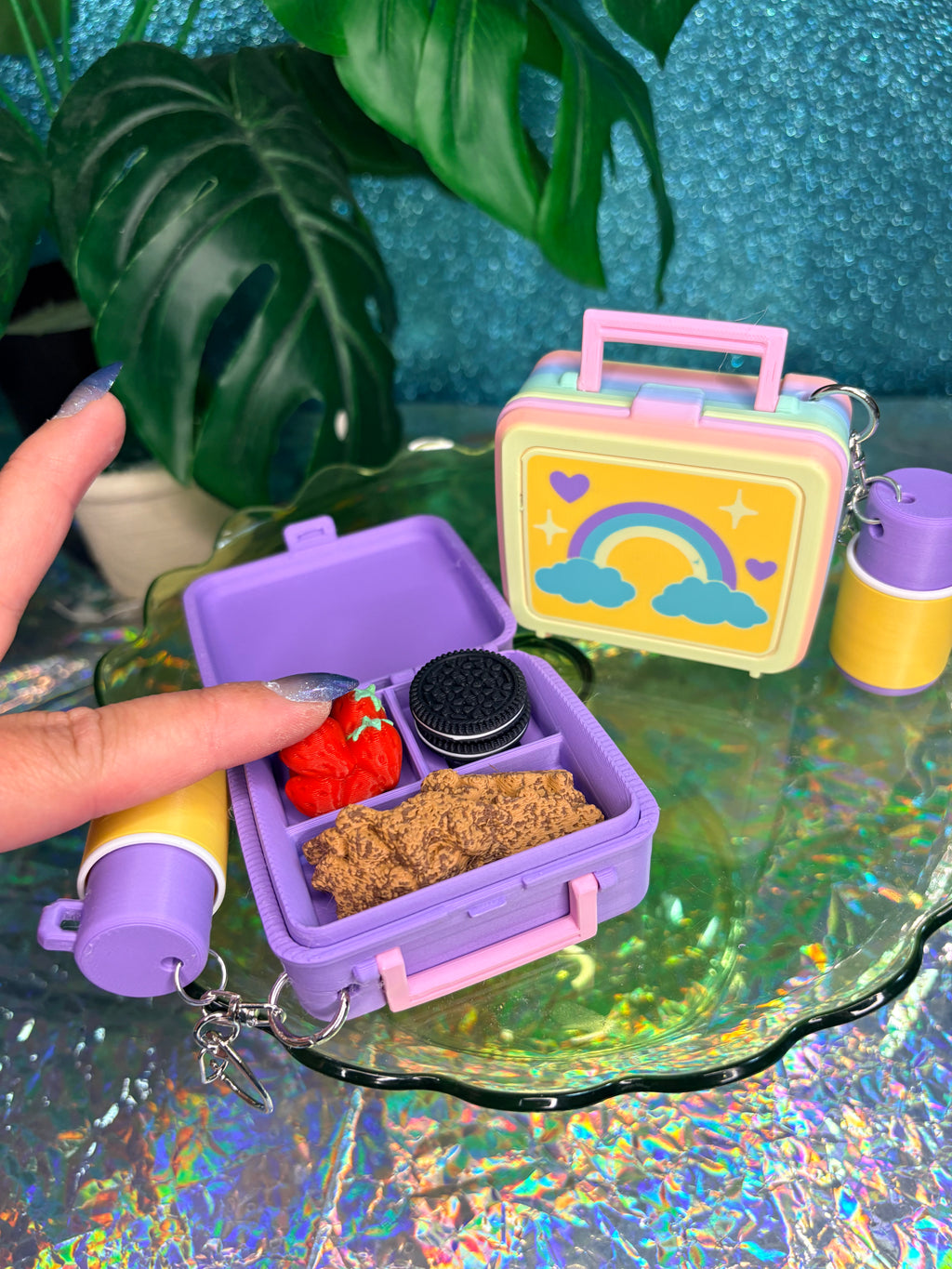Retro Lunchbox Multi Clicker Keychain
