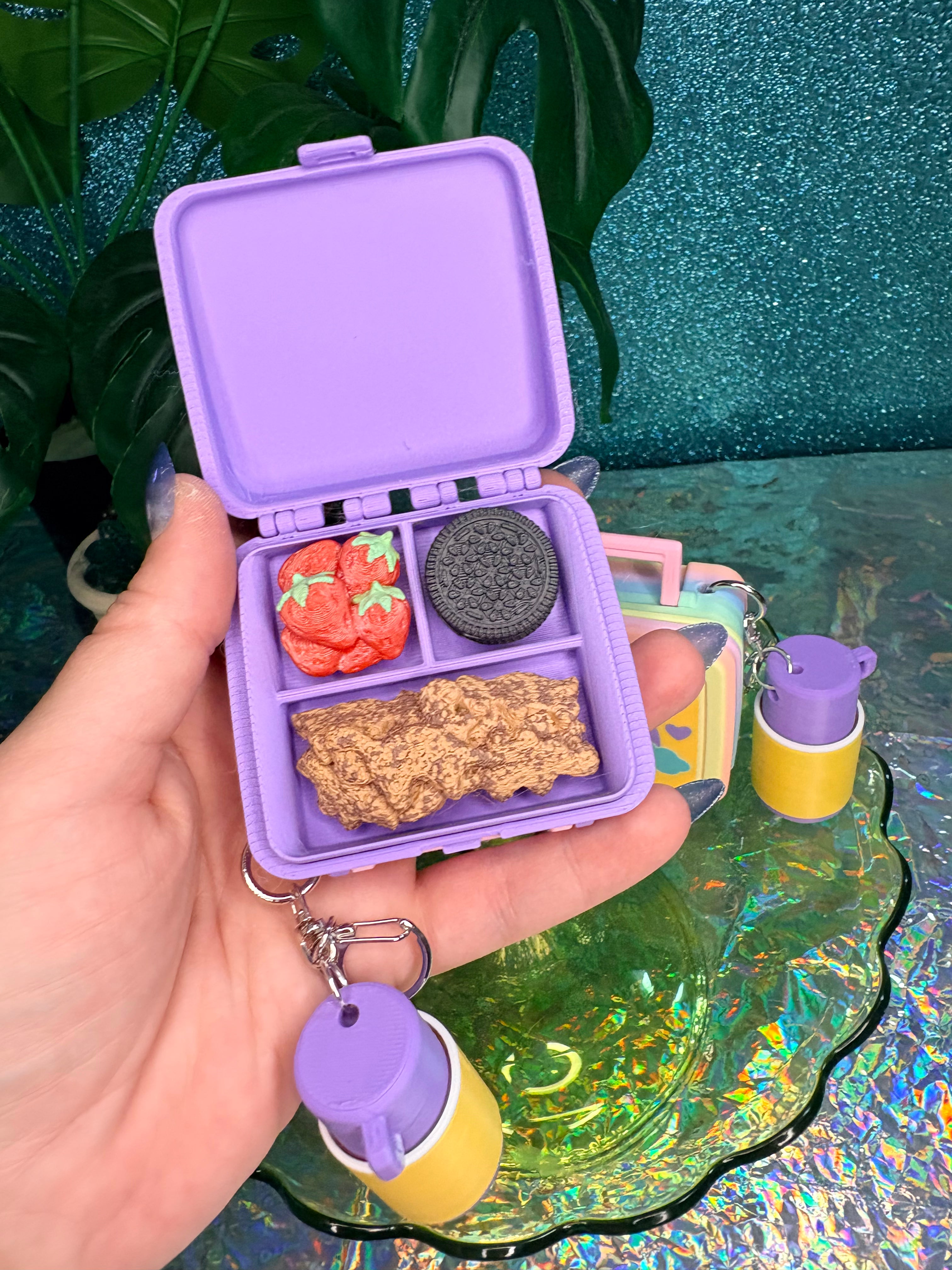 Retro Lunchbox Multi Clicker Keychain