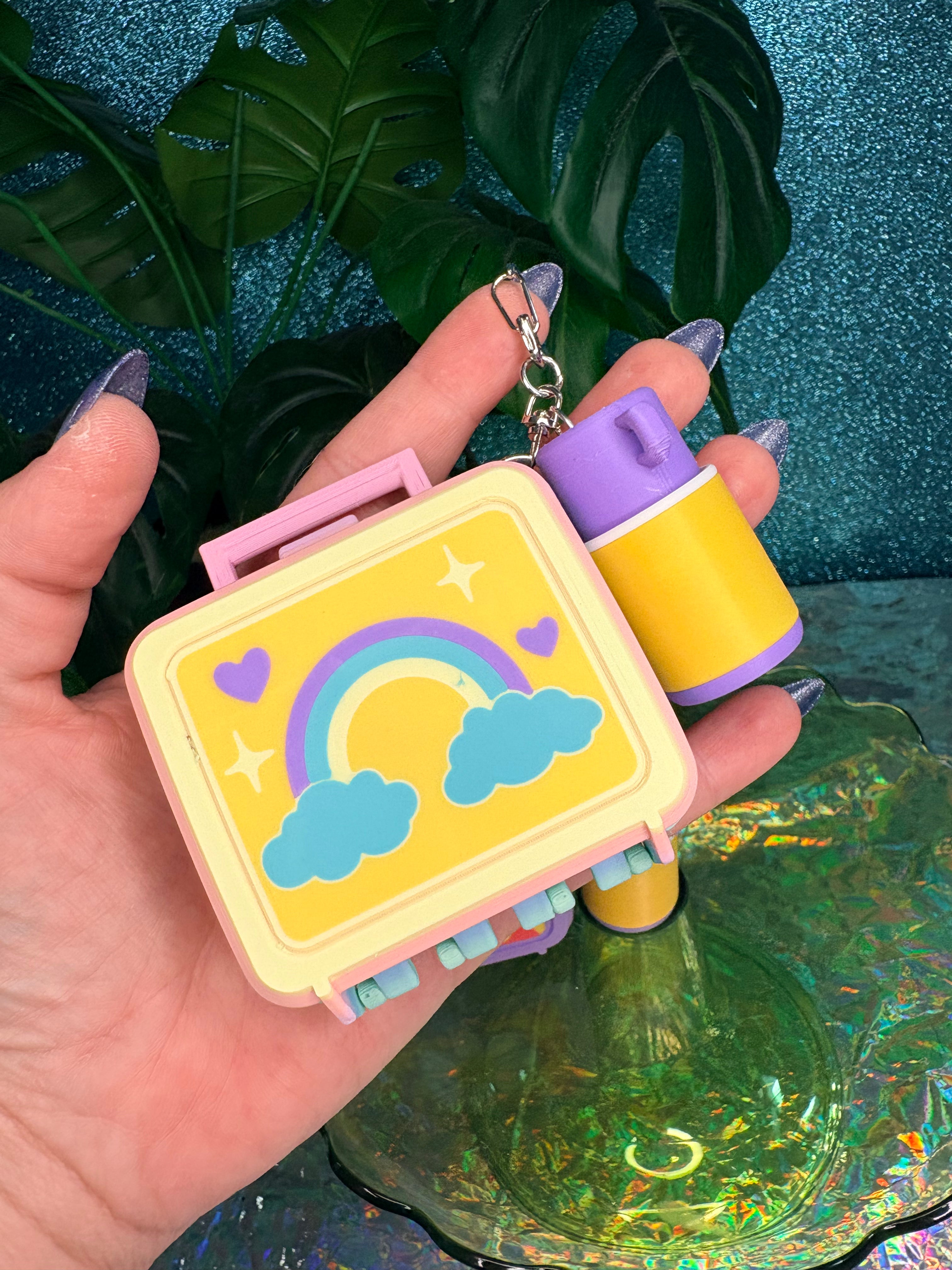 Retro Lunchbox Multi Clicker Keychain