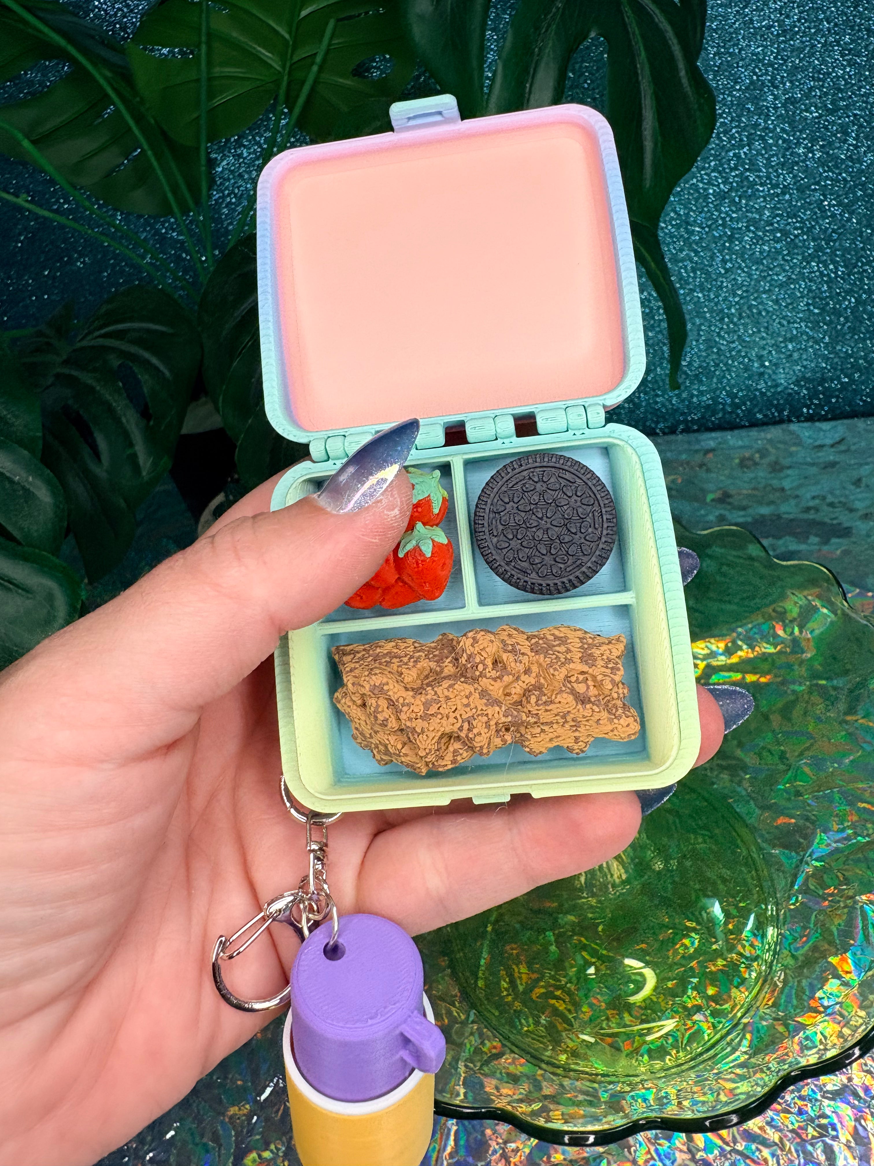 Retro Lunchbox Multi Clicker Keychain