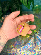 Cute Bookish Shelf Fidget Clicker Keychain