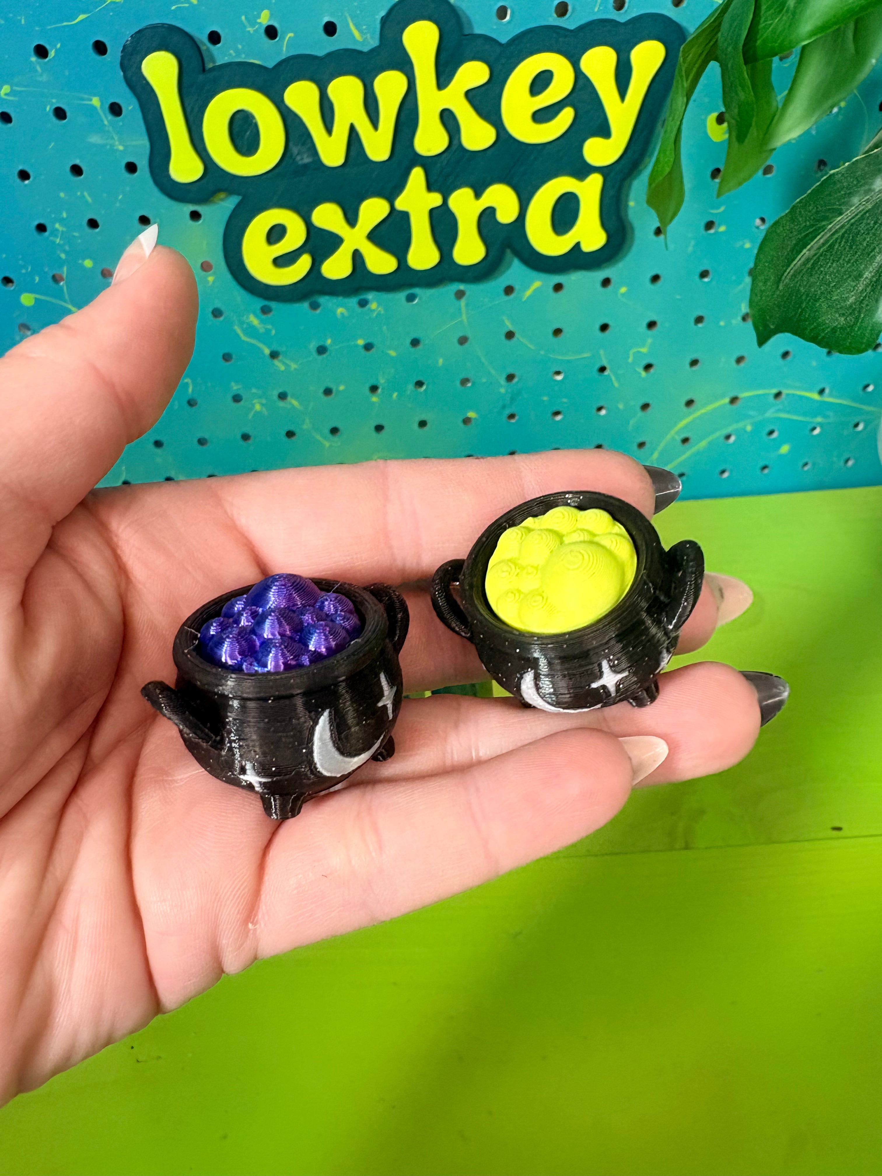 Cauldron Fidget Clicker Keychain