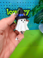 Witchy Ghost Fidget Clicker Keychain