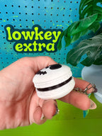 Spooky Macaron Fidget Clicker Keychain