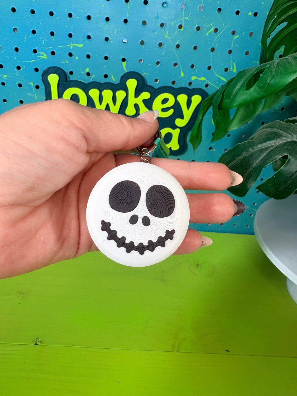 Spooky Macaron Fidget Clicker Keychain