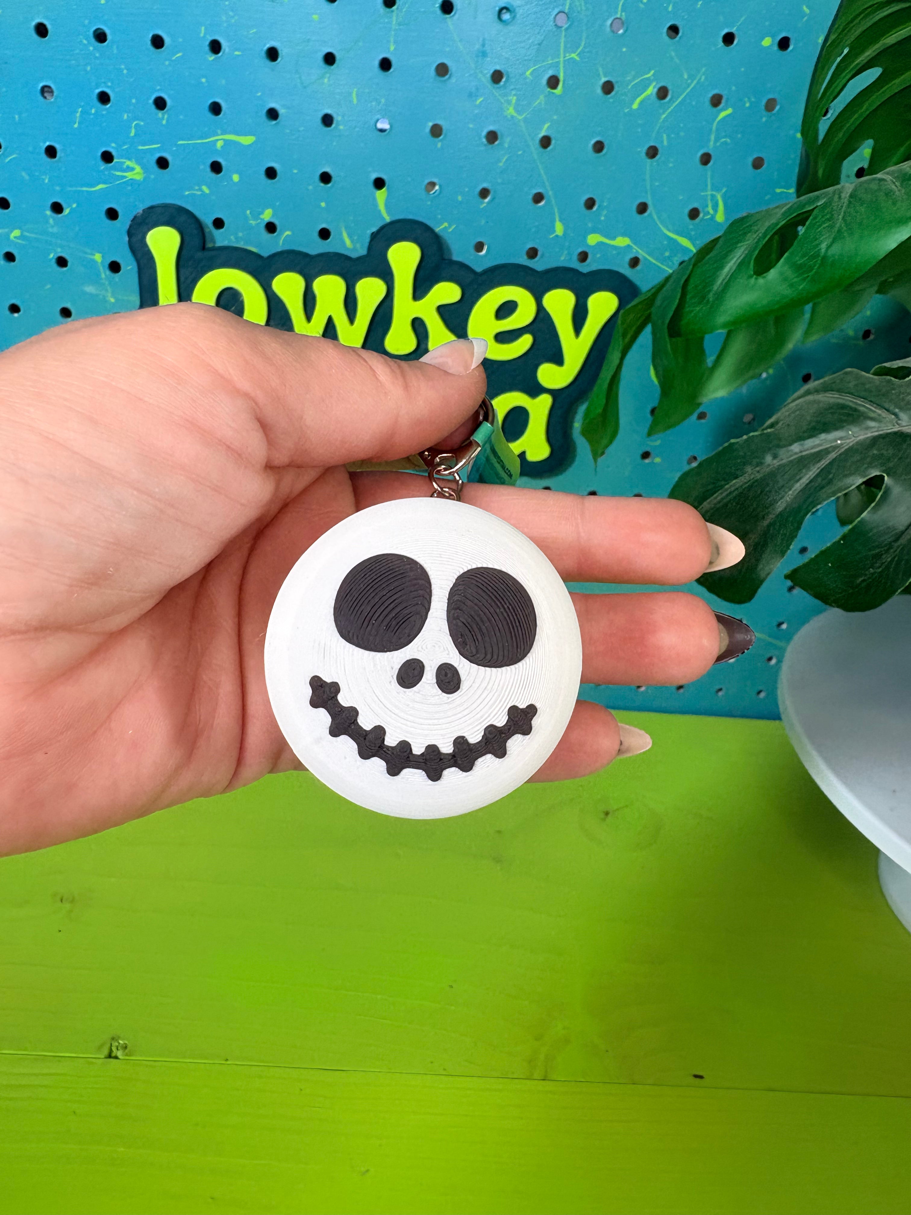Spooky Macaron Fidget Clicker Keychain