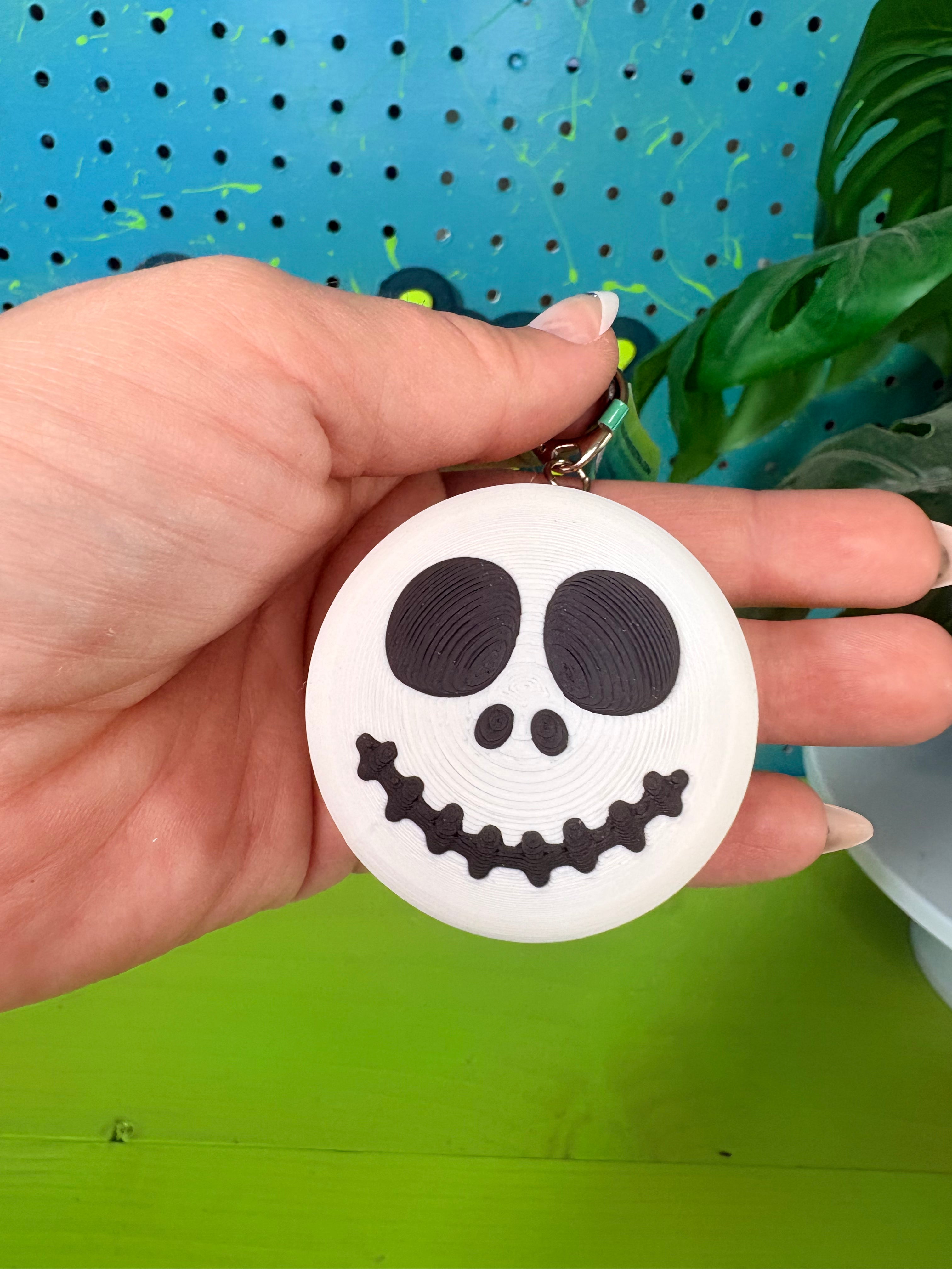 Spooky Macaron Fidget Clicker Keychain
