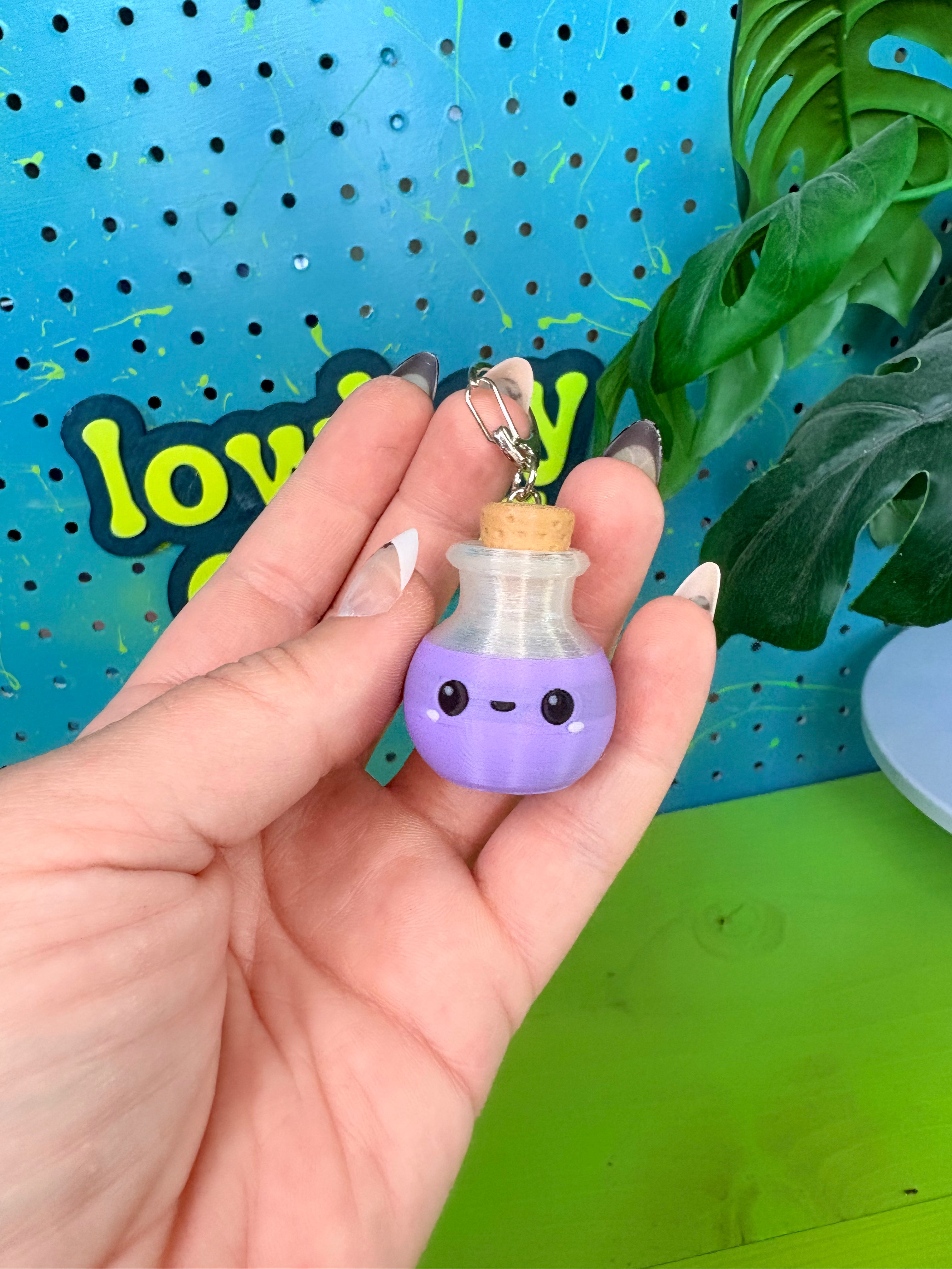 Cute Potion Fidget Clicker Keychain