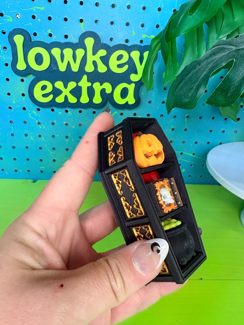 Coffin Fidget Clicker Keychain
