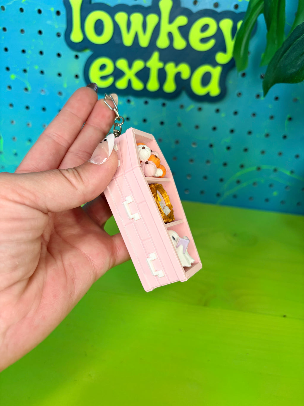 Coffin Fidget Clicker Keychain