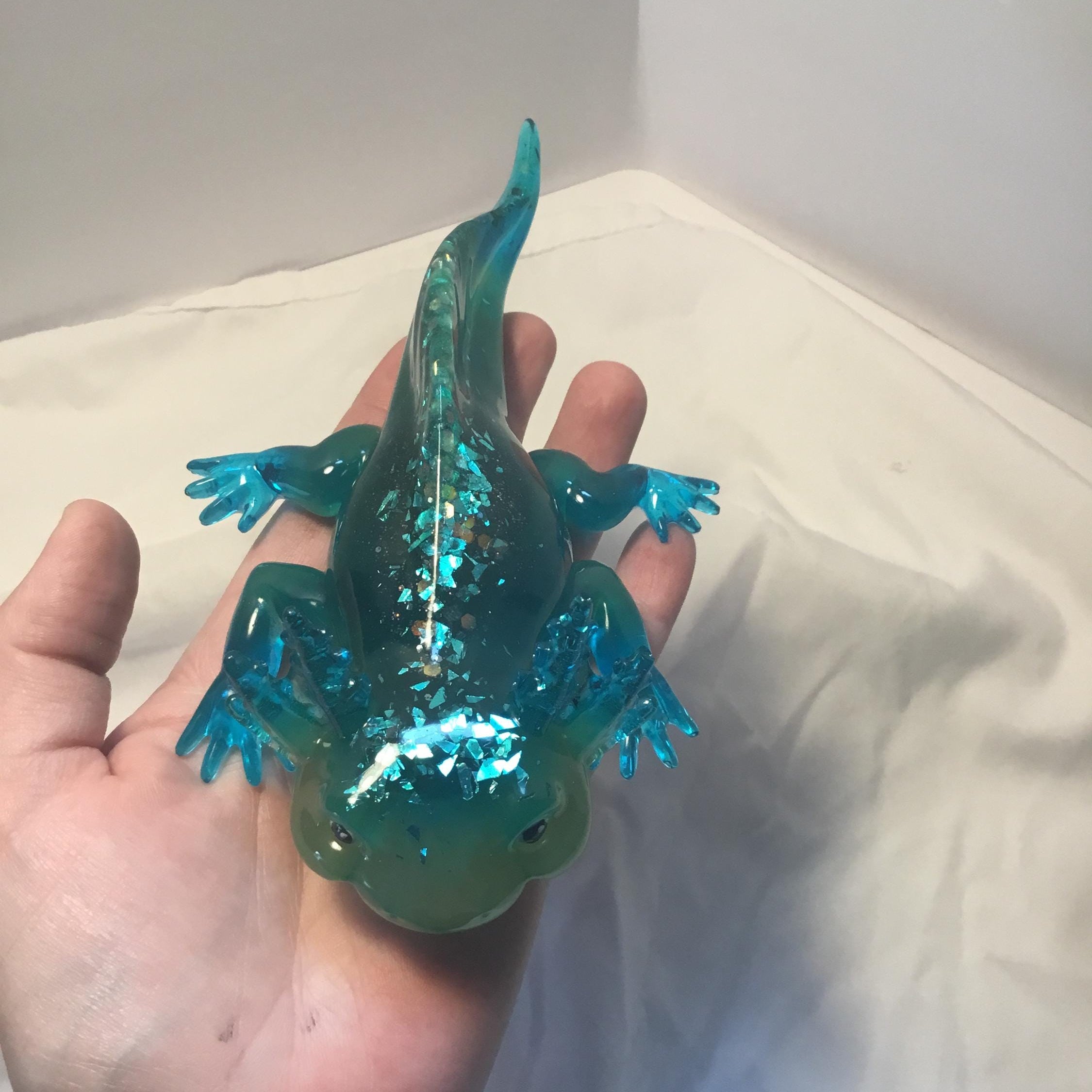 Glitter Axolotl Figurine