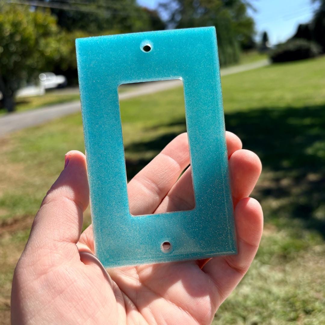Glow-in-the-Dark Resin Outlet Covers