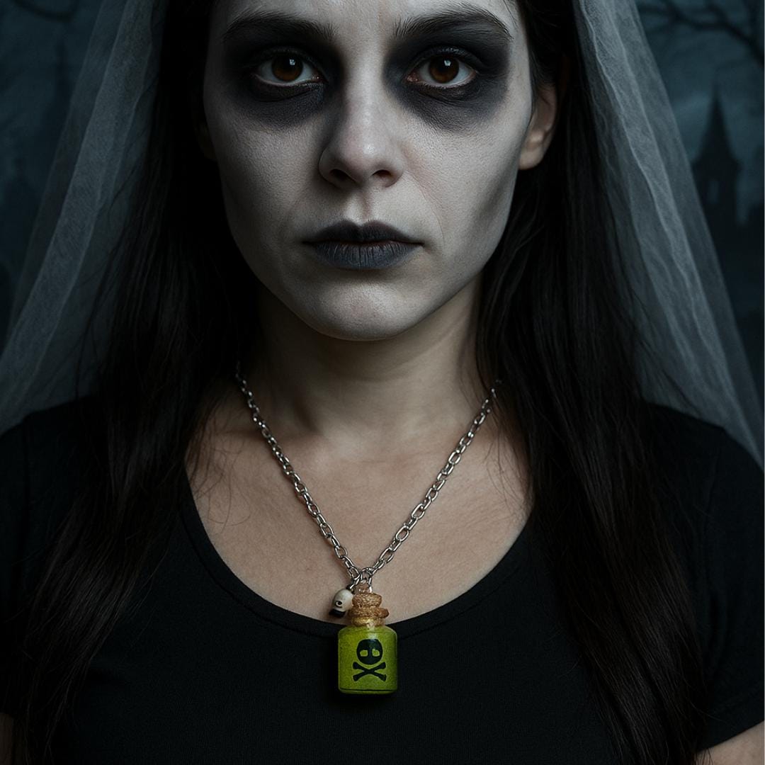 Halloween Potion Bottle Necklace