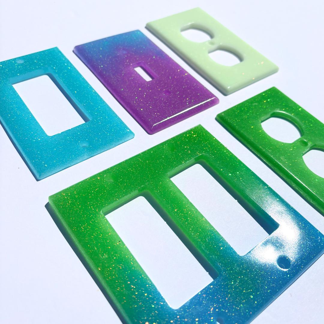 Glow-in-the-Dark Resin Outlet Covers