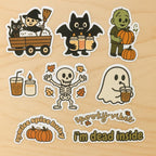 Halloween Cartoon Sticker Set