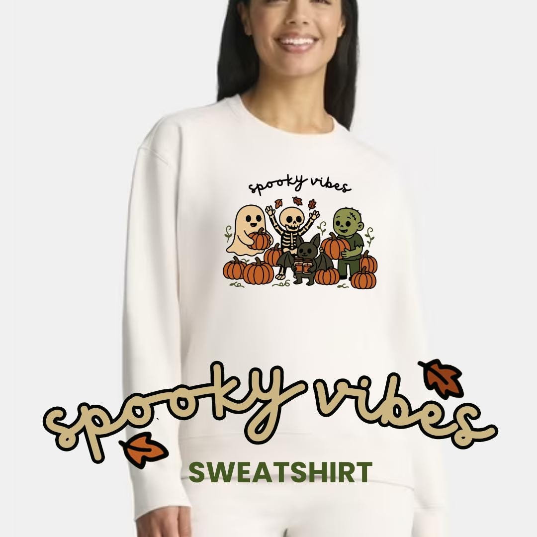 Spooky Vibes Halloween Sweatshirt