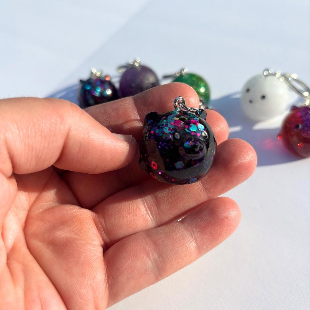 Cute Round Animal Keychain